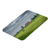 Farms Red Barn & Silo in Spring Magneet (Linkerzijde)