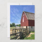 Farms | Red Barn With American Flag Bedankkaart (Voorkant)