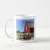 Farms Red Barn With American Flag Koffiemok (Links)
