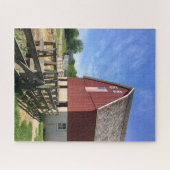 Farms Red Barn With American Flag Legpuzzel (Horizontaal)
