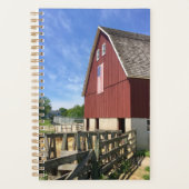 Farms Red Barn With American Flag Planner (Voorkant)