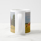 Farms Red Barns Near Hay Bales Grote Koffiekop (Achterkant)