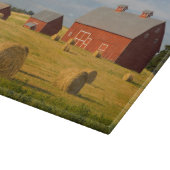 Farms Red Barns Near Hay Bales Snijplank (Hoek)