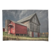 Farms Red Wooden Barn in Michigan Kussensloop (Voorkant)