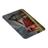 Farms Red Wooden Barn in Michigan Magneet (Rechterzijde)