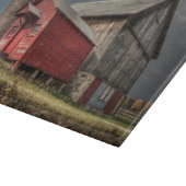 Farms Red Wooden Barn in Michigan Snijplank (Hoek)