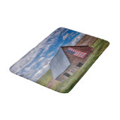 Farms Rustic Red Barn With American Flag Badmat (Gekanteld)