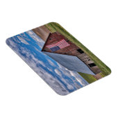 Farms Rustic Red Barn With American Flag Magneet (Rechterzijde)