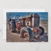 Farms | Rusty Antique Tractor Bedankkaart (Voorkant)