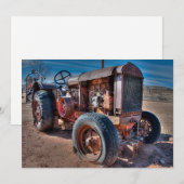Farms | Rusty Antique Tractor Bedankkaart (Voorkant / Achterkant)