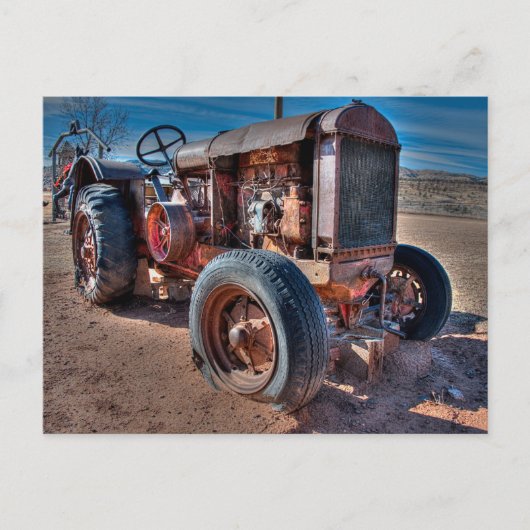 Farms | Rusty Antique Tractor Briefkaart (Voorkant)