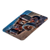 Farms | Rusty Antique Tractor Magneet (Linkerzijde)