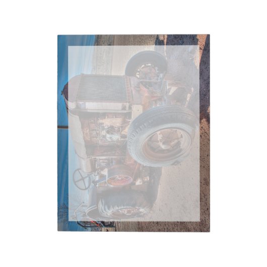 Farms | Rusty Antique Tractor Notitieblok (Linkerzijde)