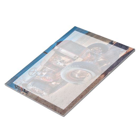 Farms | Rusty Antique Tractor Notitieblok (Schuin)