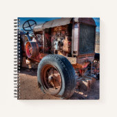 Farms | Rusty Antique Tractor Notitieboek (Voorkant)