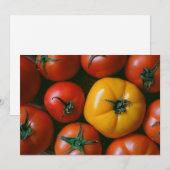 Farms Shiny Red & Yellow Tomatoes Bedankkaart (Voorkant / Achterkant)