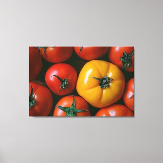 Farms Shiny Red & Yellow Tomatoes Canvas Afdruk (Voorkant)