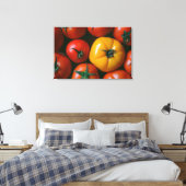 Farms Shiny Red & Yellow Tomatoes Canvas Afdruk (Insitu (Slaapkamer))