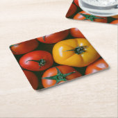 Farms Shiny Red & Yellow Tomatoes Kartonnen Onderzetters (Schuin)