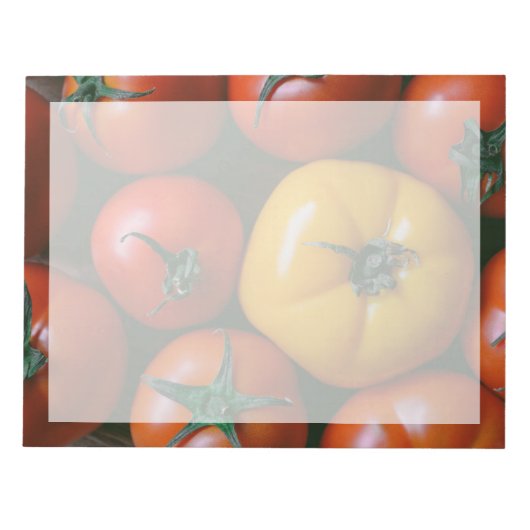 Farms Shiny Red & Yellow Tomatoes Notitieblok (Voorkant)