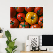 Farms Shiny Red & Yellow Tomatoes Poster (Thuiskantoor)