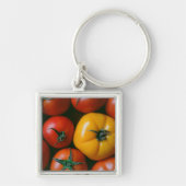 Farms Shiny Red & Yellow Tomatoes Sleutelhanger (Voorkant)