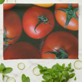 Farms Shiny Red & Yellow Tomatoes Theedoek (Gevouwen)