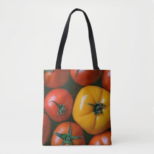 Farms Shiny Red & Yellow Tomatoes Tote Bag (Voorkant)