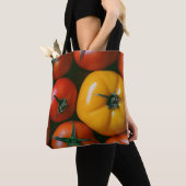 Farms Shiny Red & Yellow Tomatoes Tote Bag (Dichtbij)