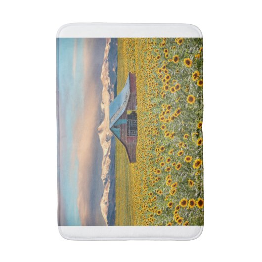 Farms | Sunflower Field Badmat (Voorkant Verticaal)