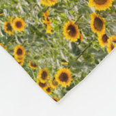Farms | Sunflower Field Fleece Deken (Hoek)