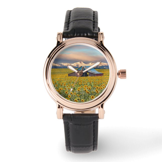 Farms | Sunflower Field Horloge (Voorkant)
