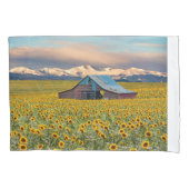 Farms | Sunflower Field Kussensloop (Voorkant)