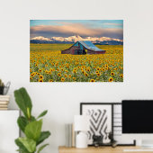Farms | Sunflower Field Poster (Thuiskantoor)