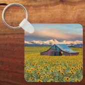 Farms | Sunflower Field Sleutelhanger (Voorkant)