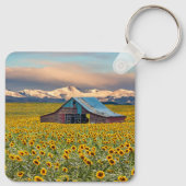 Farms | Sunflower Field Sleutelhanger (Achterkant)