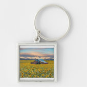 Farms | Sunflower Field Sleutelhanger (Voorkant)