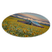 Farms | Sunflower Field Snijplank (Hoek)