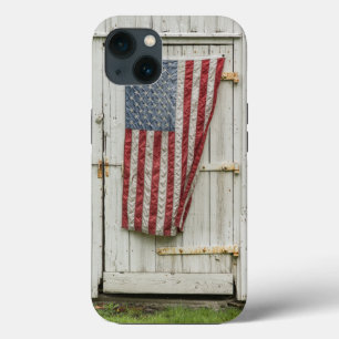 Farms White Barn Door With American Flag Case-Mate iPhone Case