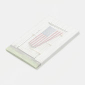 Farms White Barn Door With American Flag Post-it® Notes (Schuin)
