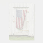 Farms White Barn Door With American Flag Post-it® Notes (Voorkant)