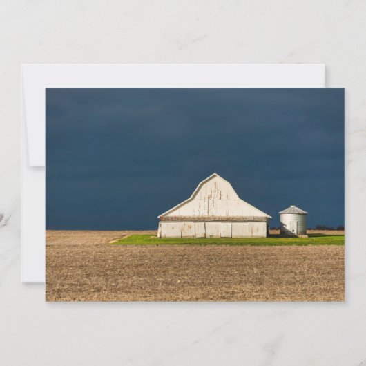 Farms | White Barn & Silo Bedankkaart (Voorkant)