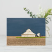Farms | White Barn & Silo Bedankkaart (Staand voorkant)