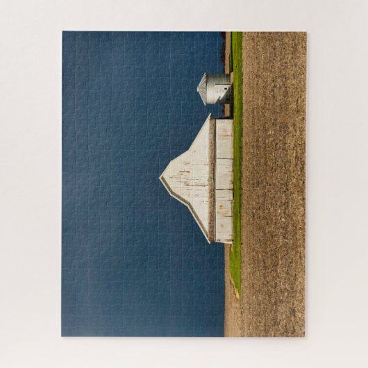 Farms White Barn & Silo Legpuzzel (Verticaal)