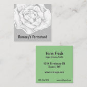 Farmstand kool groenten, vers product vierkante visitekaartje (Voorkant / Achterkant)