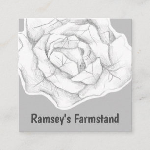 Farmstand kool groenten, vers product vierkante visitekaartje