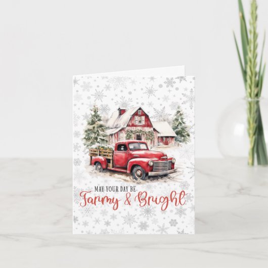 Farmy Christmas Feestdagen Kaart (Voorkant)