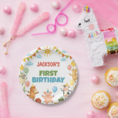 Farmyard Animals Birthday Party Paper Plates Papieren Bordje (Feest)