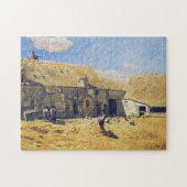 Farmyard bij Chailly Monet Fine Art Legpuzzel (Horizontaal)