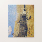 Farmyard bij Chailly Monet Fine Art Legpuzzel (Verticaal)